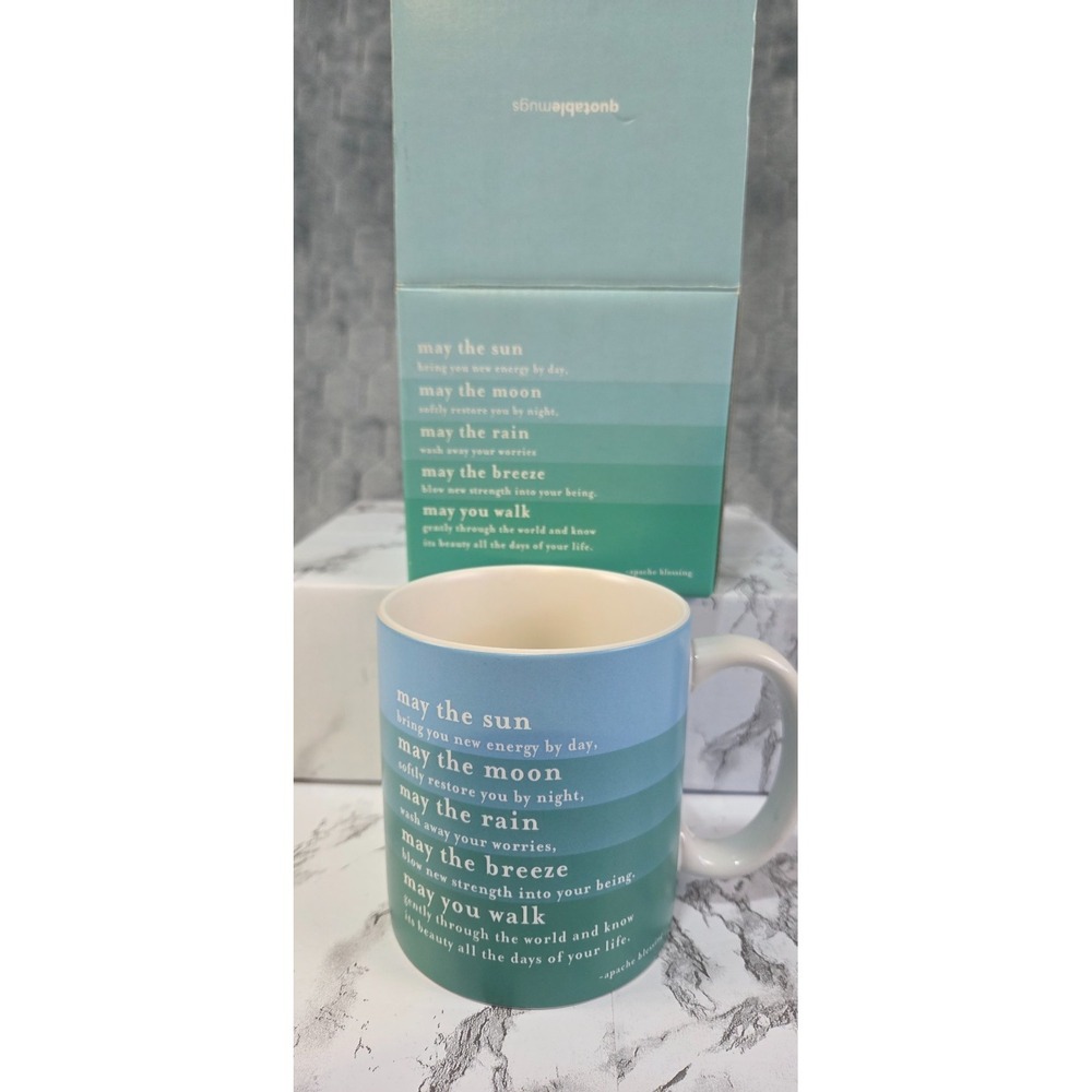 2005 Quotable Mugs GD137 Coffee‎ Tea May the Sun Moon Rain  Apache Blessing